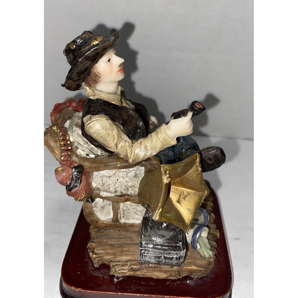 Vintage Ashley Belle Western Cowboy Series With Gramophone & Smoking Pls See Pic - Picture 2 of 10